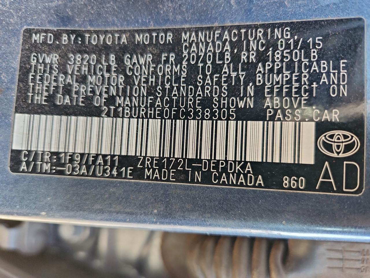 Toyota Corolla L Image 11